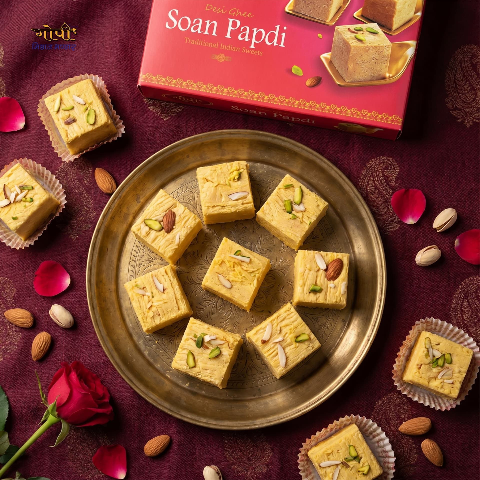 Soan Papdi | sweets - Gopi Misthan Bhandar